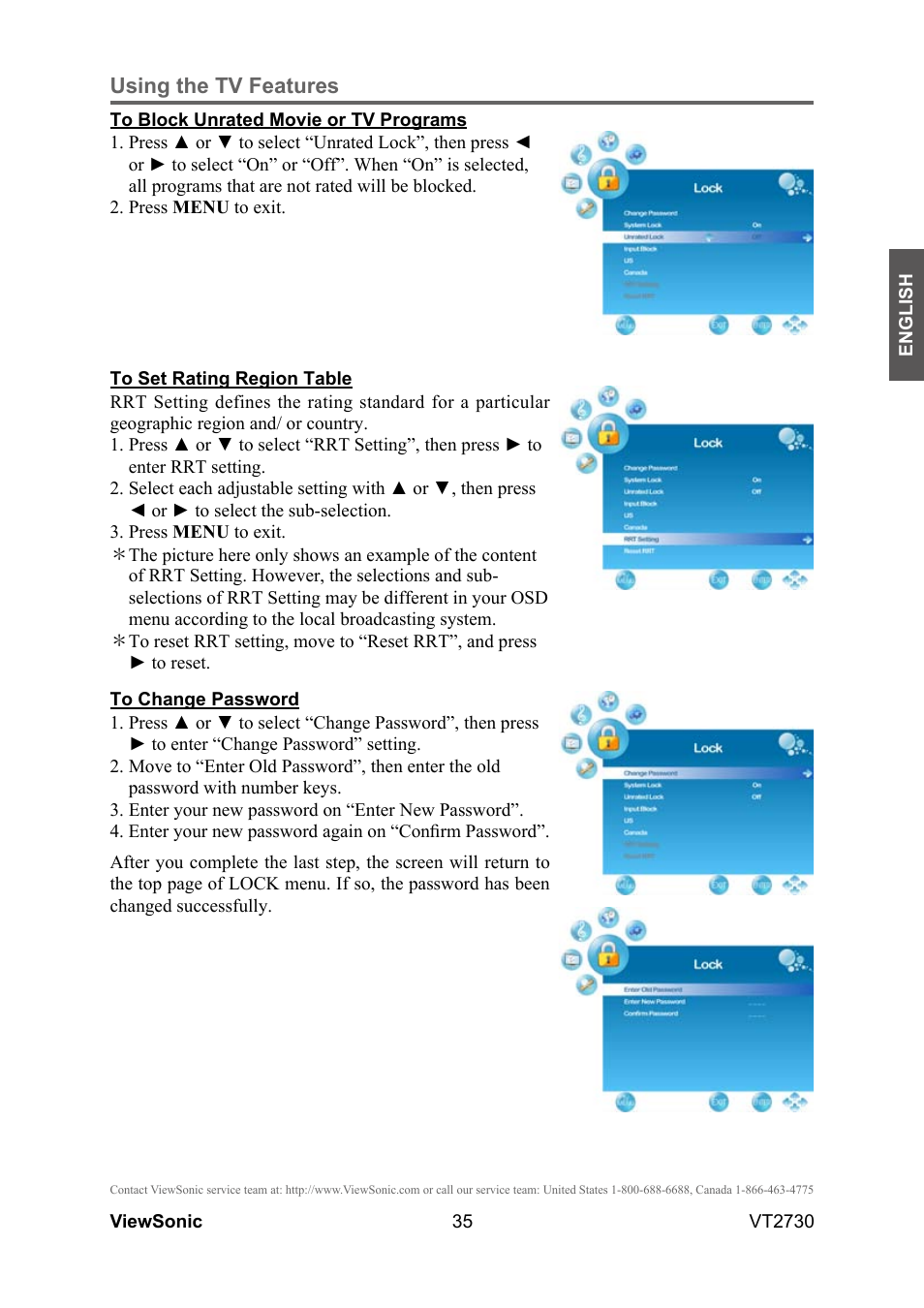 VIEWSONIC VT2730 User Manual | Page 40 / 52