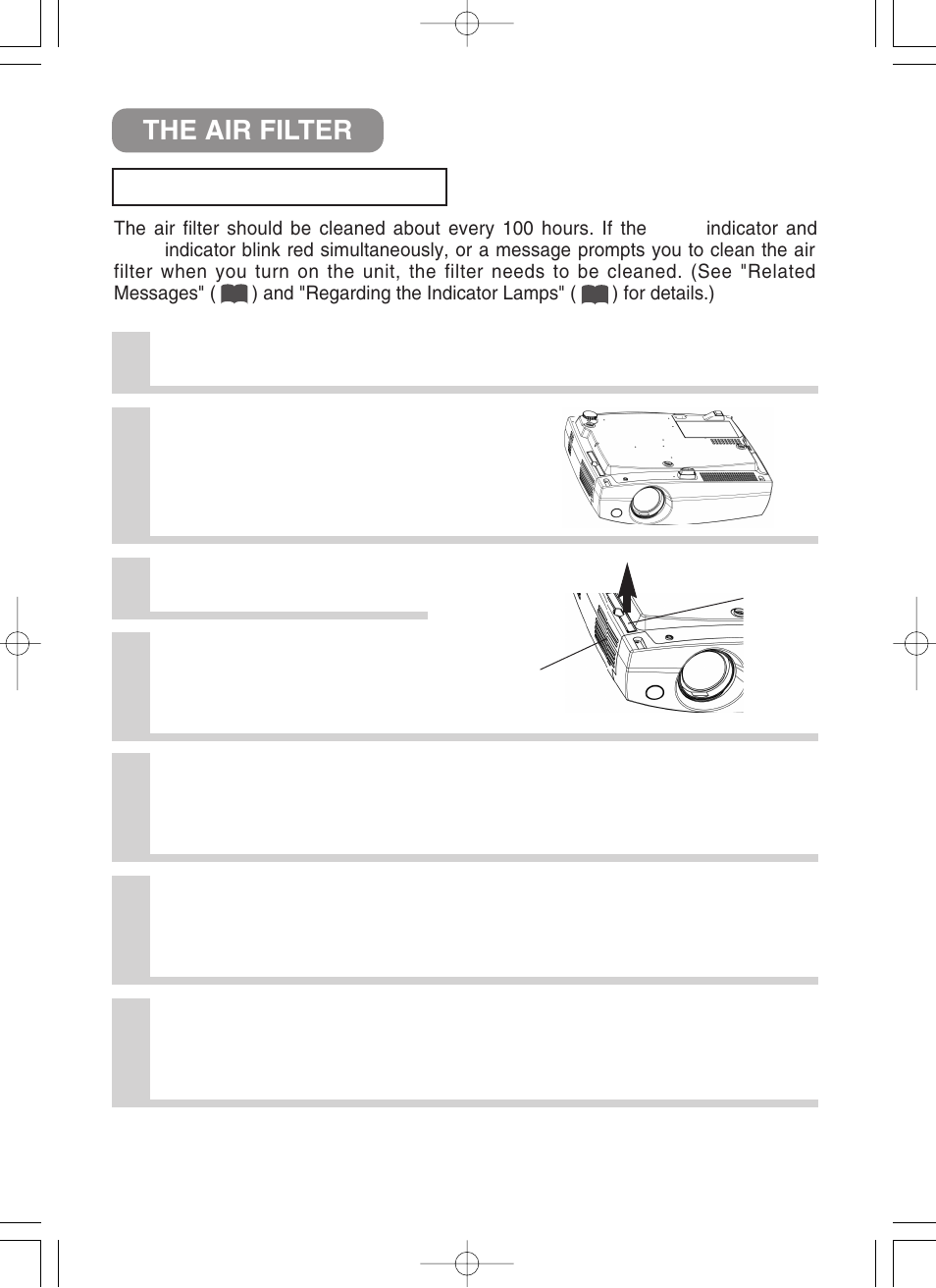 The air filter | VIEWSONIC S50/X50 User Manual | Page 33 / 41