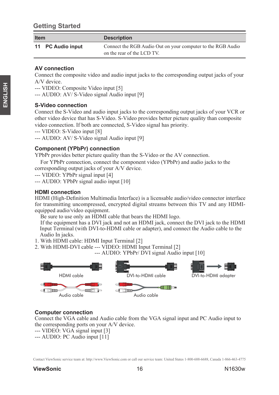 Getting started | VIEWSONIC VS12114-1M User Manual | Page 21 / 48