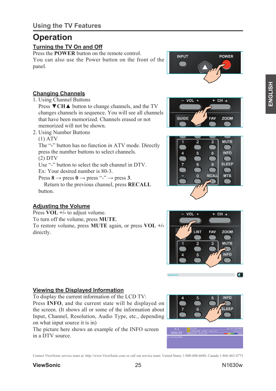 Operation | VIEWSONIC VS12114-1M User Manual | Page 30 / 48