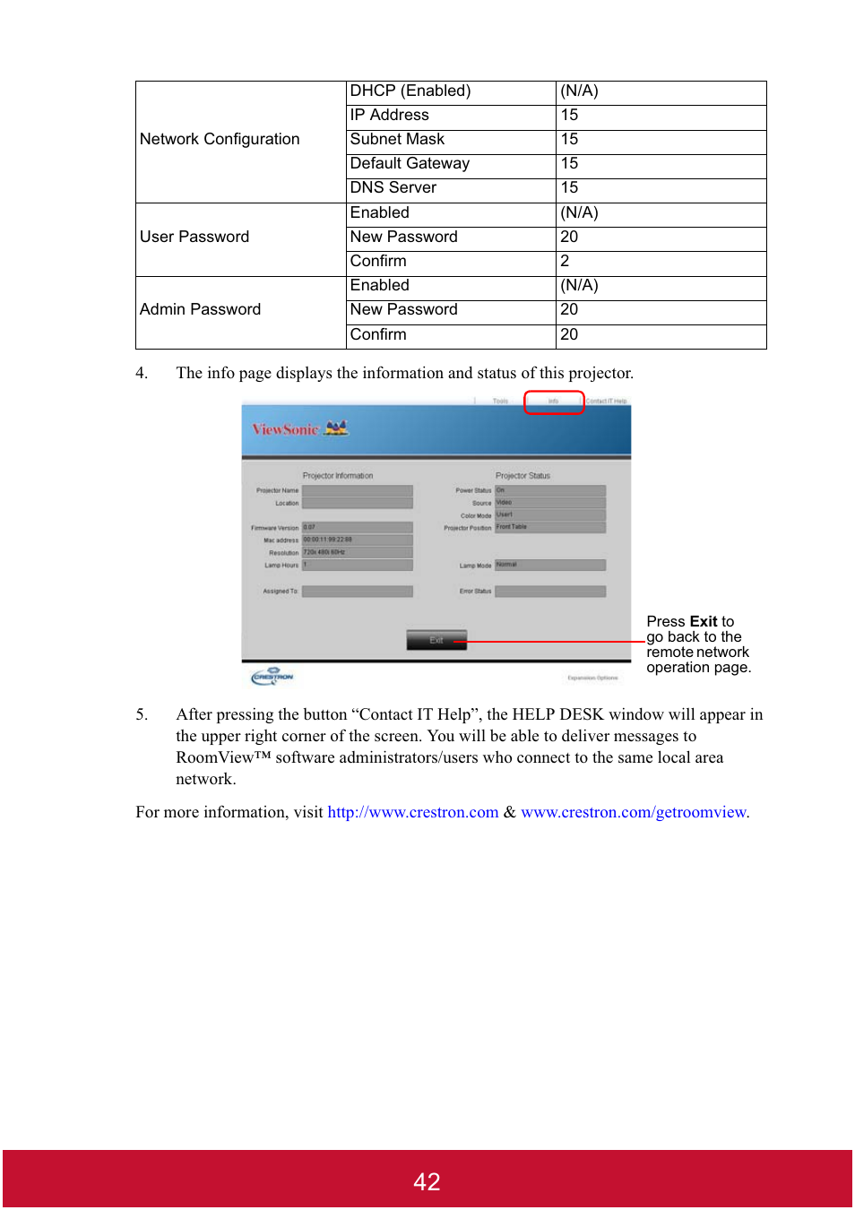 VIEWSONIC DLP PROJECTOR PJD7400 User Manual | Page 47 / 82