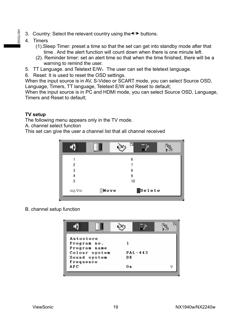 VIEWSONIC NX1940w User Manual | Page 21 / 33