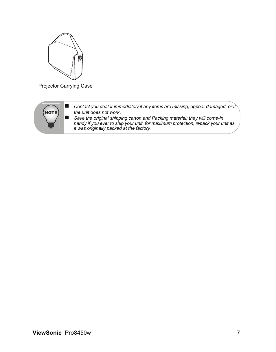 VIEWSONIC PRO8450W VS13646 User Manual | Page 11 / 79