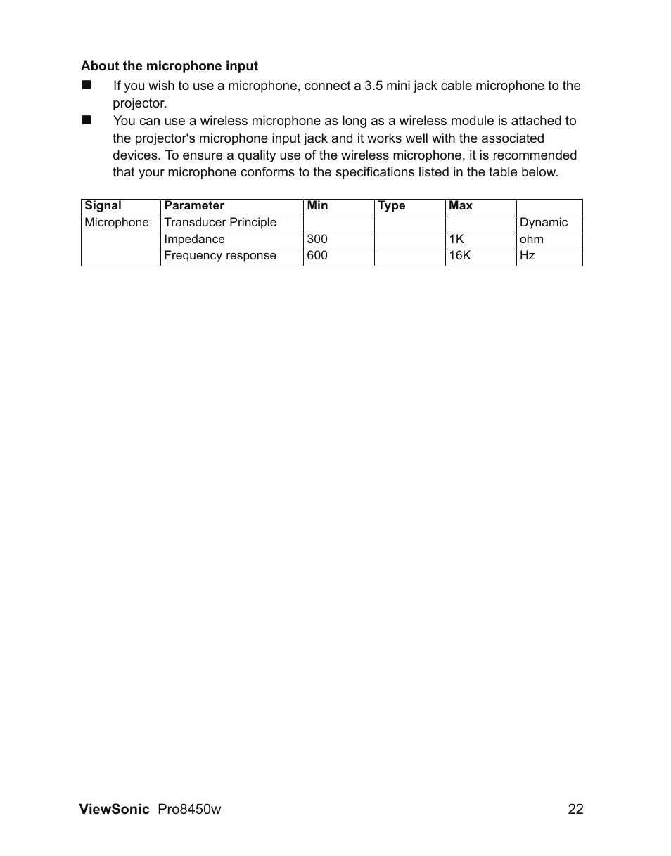 VIEWSONIC PRO8450W VS13646 User Manual | Page 26 / 79