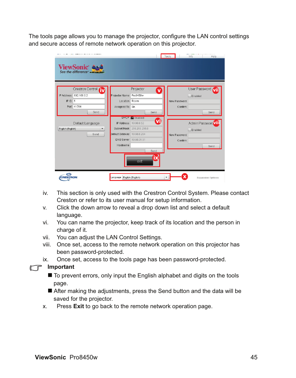 VIEWSONIC PRO8450W VS13646 User Manual | Page 49 / 79
