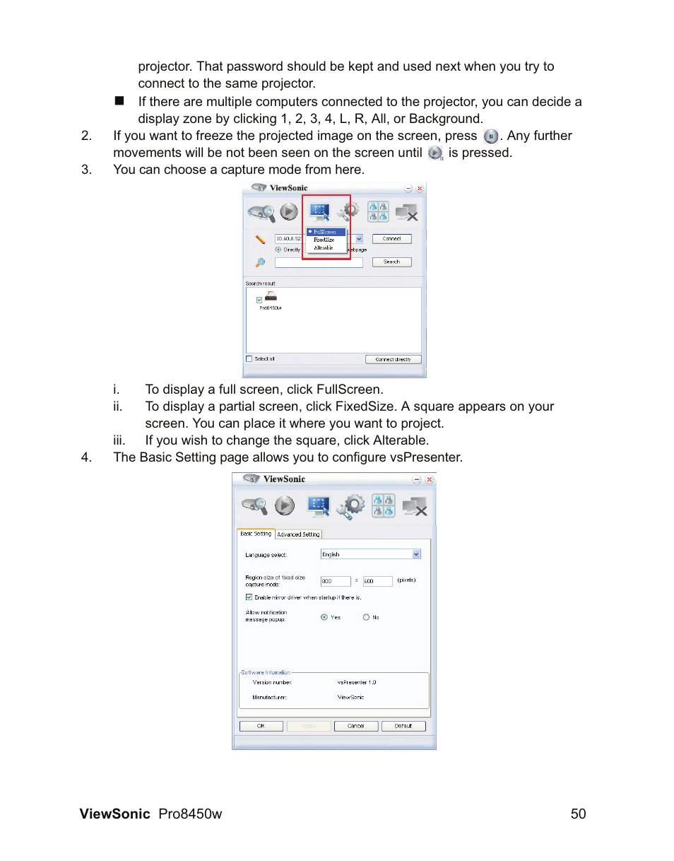 VIEWSONIC PRO8450W VS13646 User Manual | Page 54 / 79