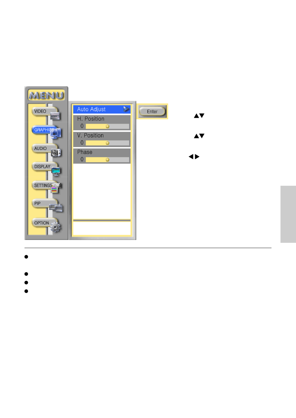 Graphics—adjust the graphics | VIEWSONIC VS10576-1E User Manual | Page 22 / 34