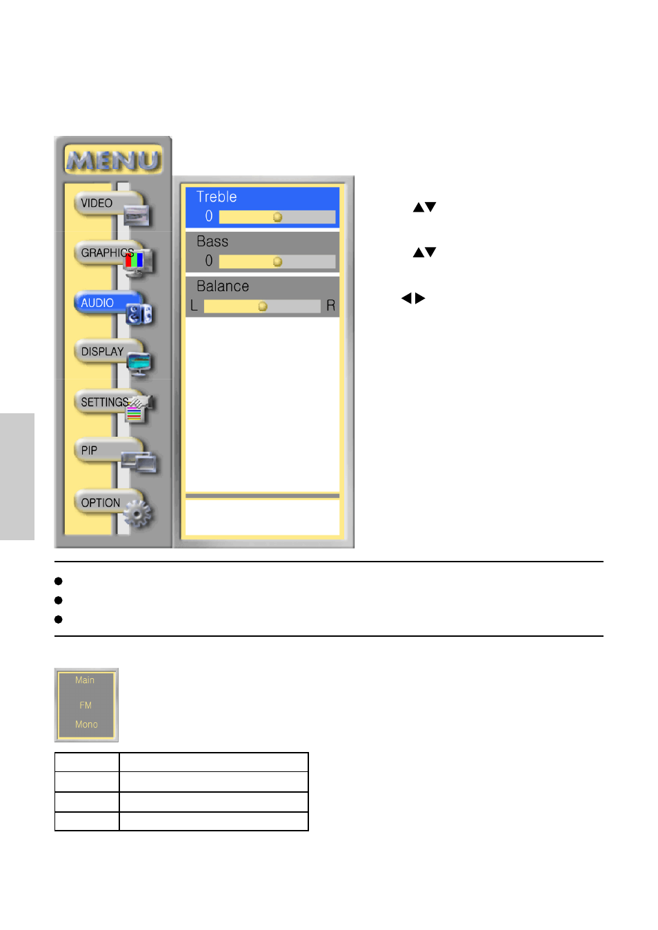 Audio—adjust the audio | VIEWSONIC VS10576-1E User Manual | Page 23 / 34