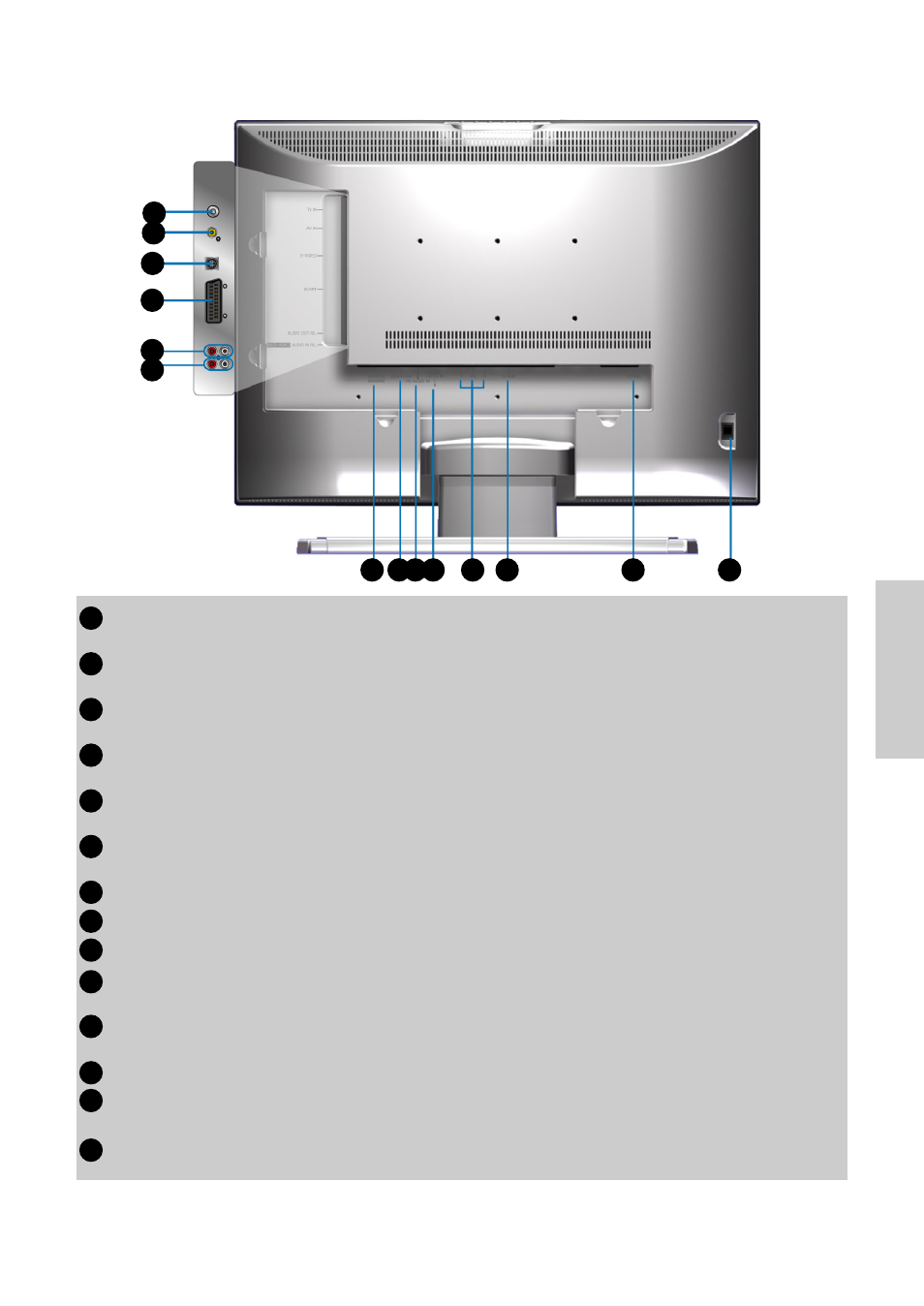 Rear view of the product | VIEWSONIC VS10576-1E User Manual | Page 8 / 34