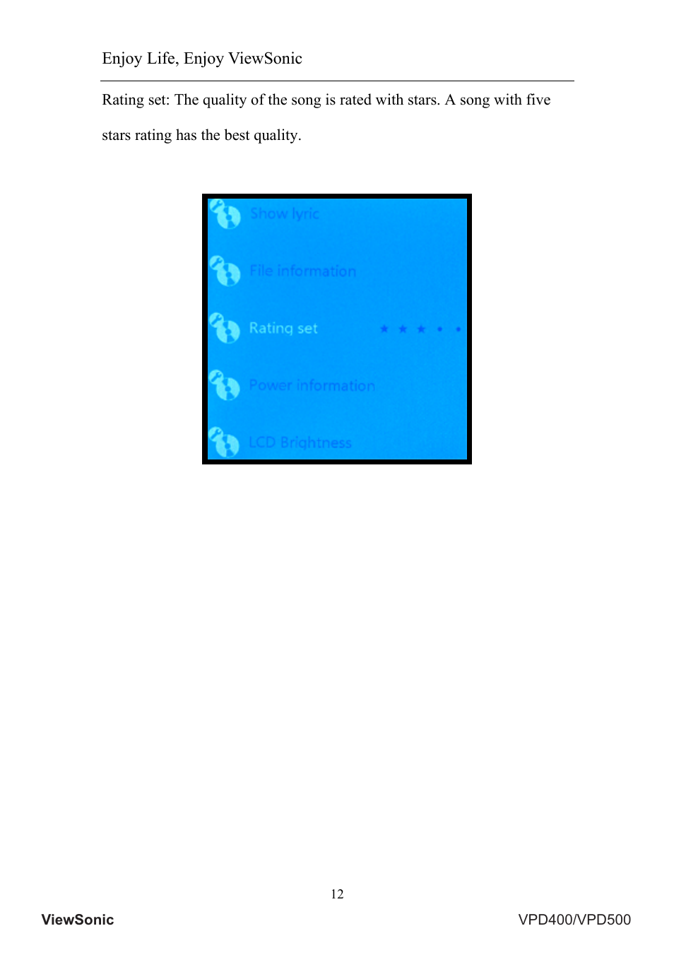 Enjoy life, enjoy viewsonic | VIEWSONIC VS12835 User Manual | Page 16 / 49