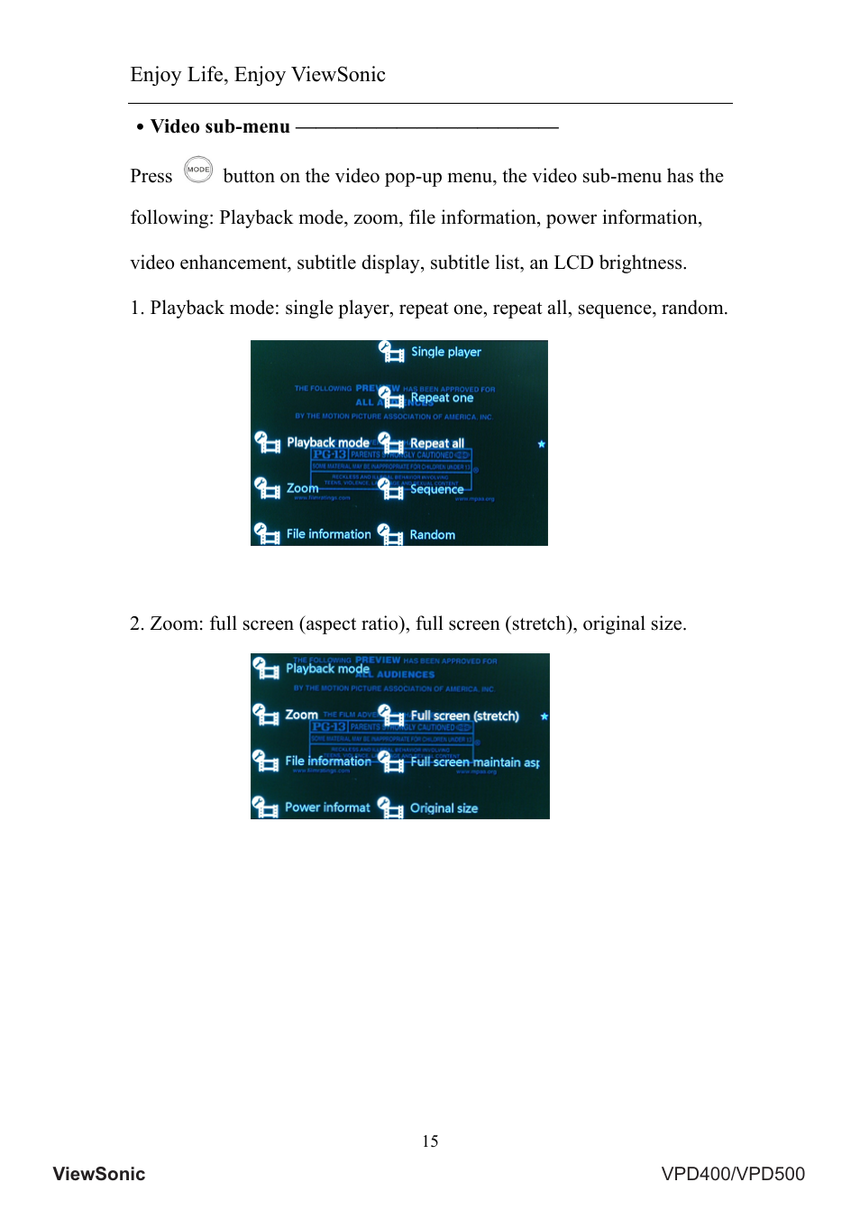 VIEWSONIC VS12835 User Manual | Page 19 / 49