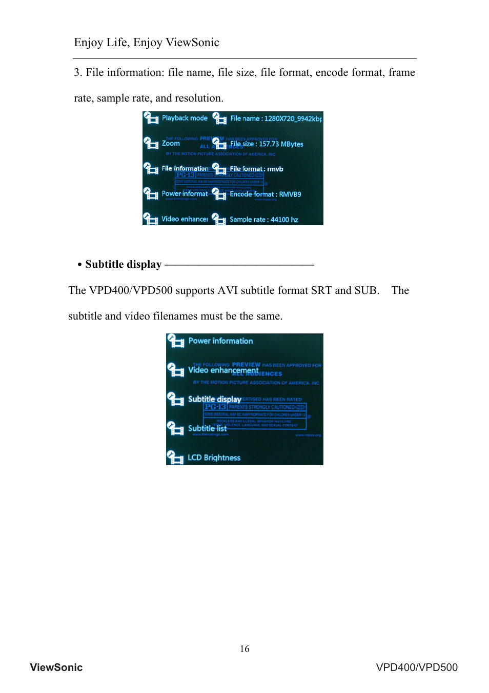 VIEWSONIC VS12835 User Manual | Page 20 / 49