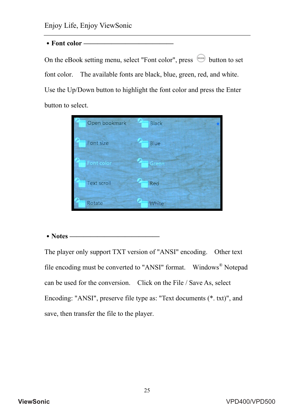 VIEWSONIC VS12835 User Manual | Page 29 / 49