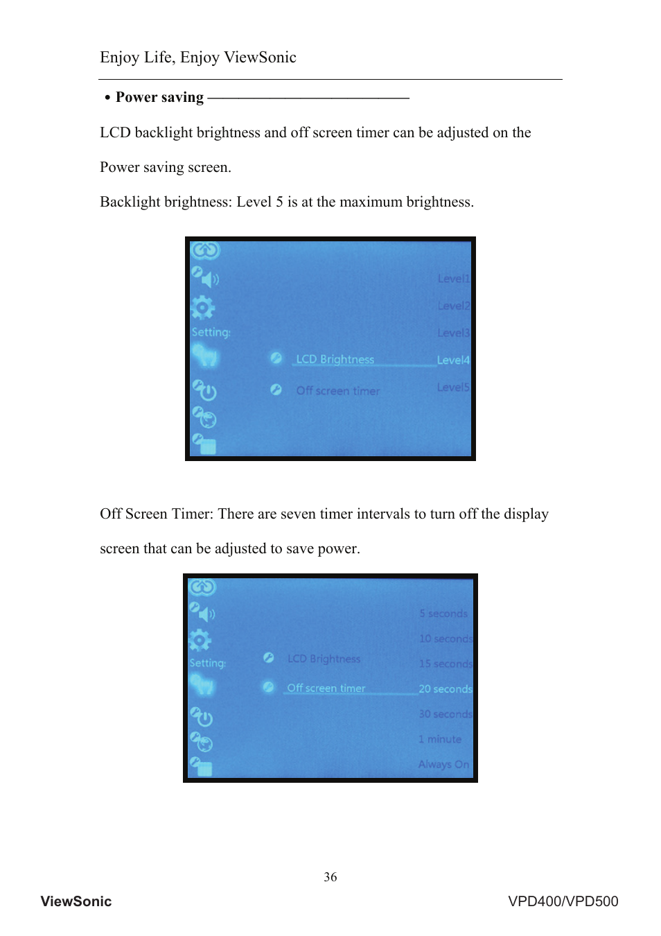 Enjoy life, enjoy viewsonic | VIEWSONIC VS12835 User Manual | Page 40 / 49