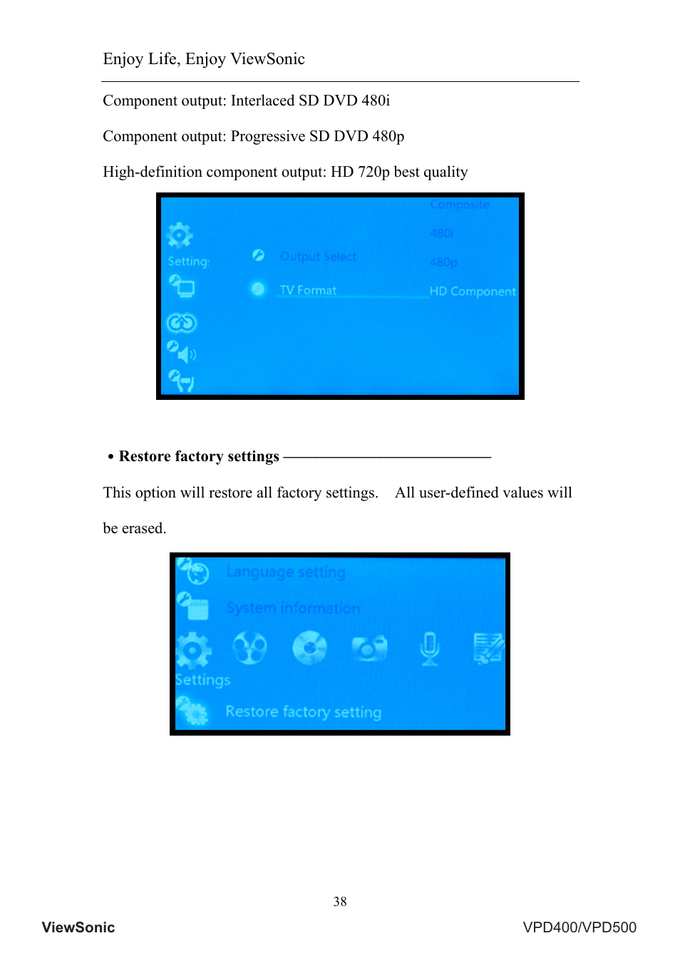 VIEWSONIC VS12835 User Manual | Page 42 / 49