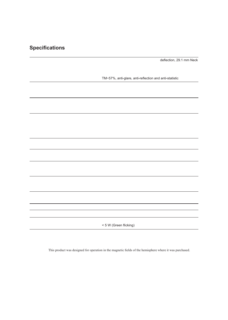 Other information, 6shfl¿fdwlrqv | VIEWSONIC E50 User Manual | Page 14 / 21