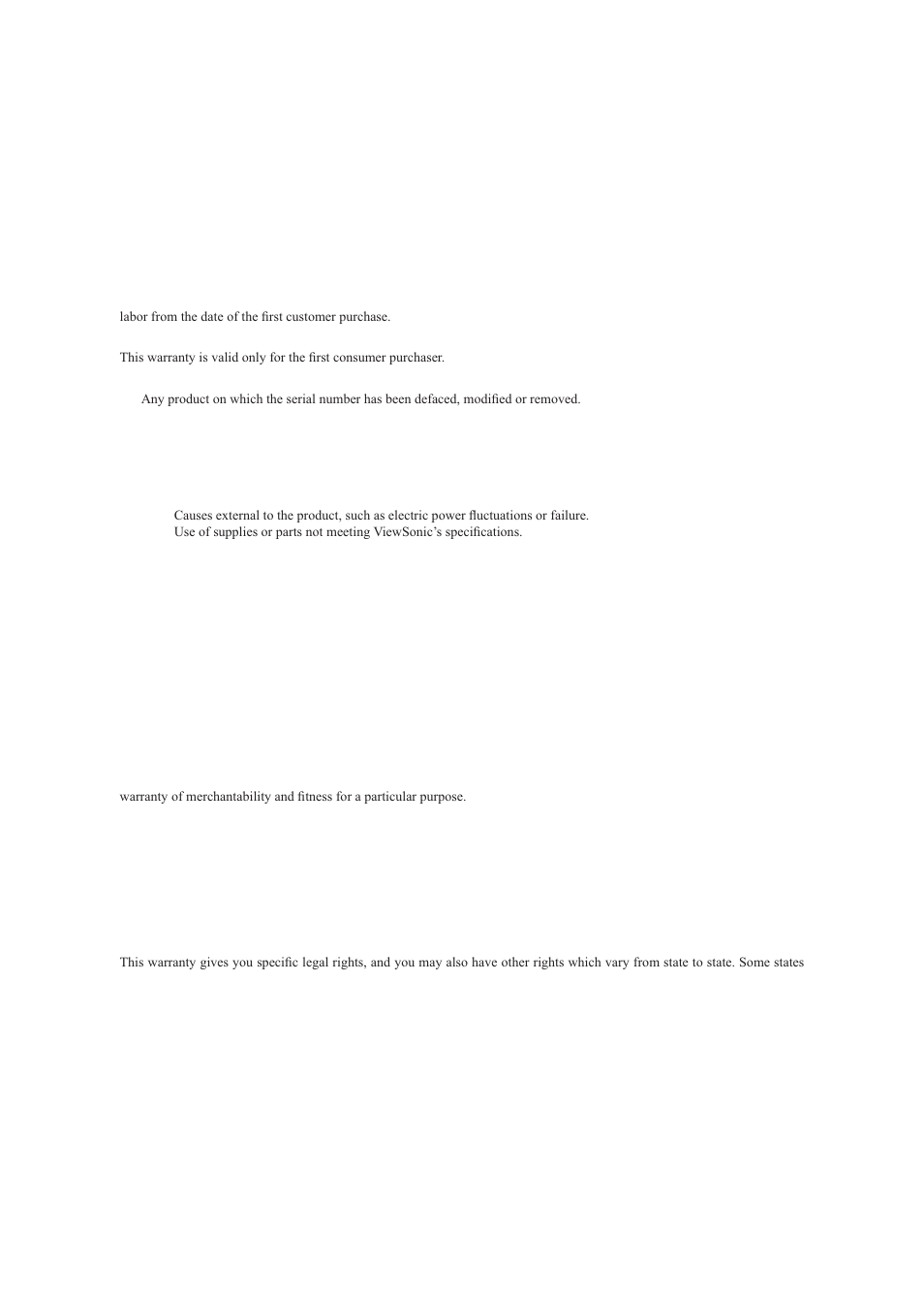 Limited warranty, Viewsonic, Crt monitor | VIEWSONIC E50 User Manual | Page 18 / 21
