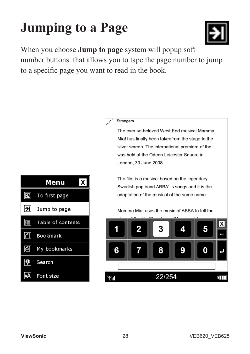 Jumping to a page | VIEWSONIC EBOOK VS13394 User Manual | Page 30 / 49