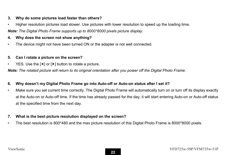 VIEWSONIC VFM735W-51P User Manual | Page 29 / 35