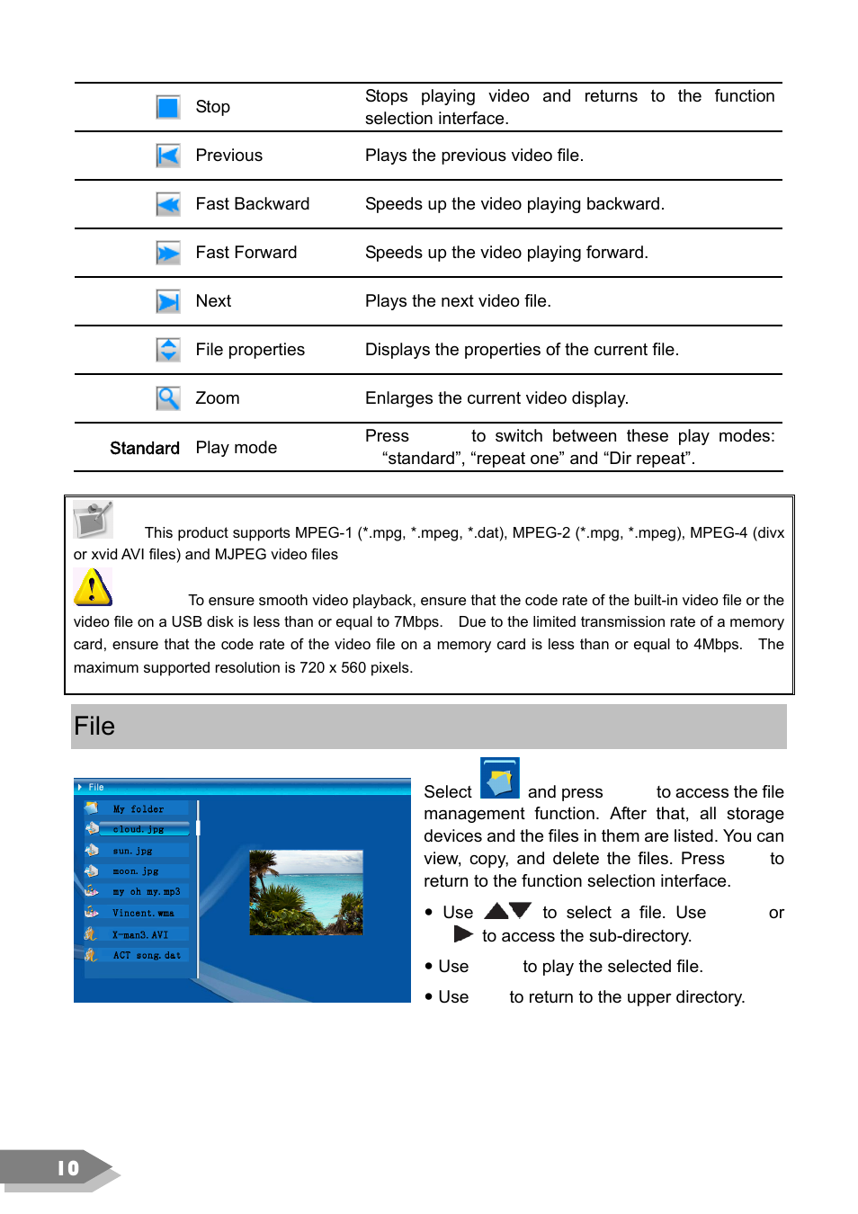 File | VIEWSONIC DF88W User Manual | Page 12 / 45