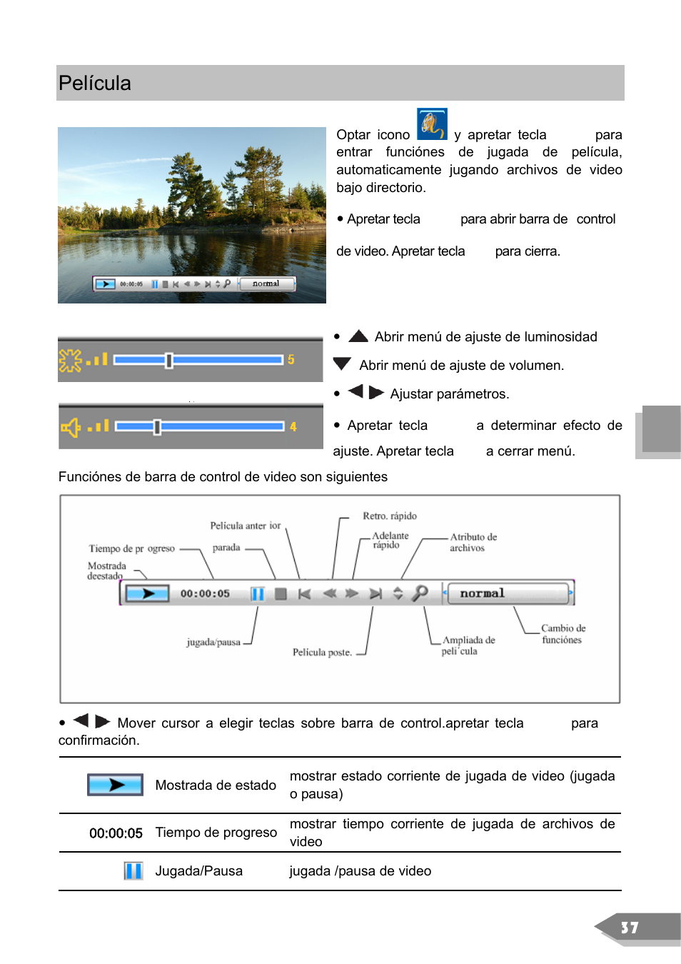 Película | VIEWSONIC DF88W User Manual | Page 39 / 45
