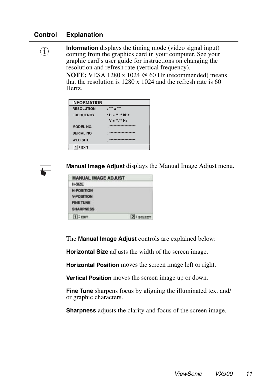 VIEWSONIC VX900 User Manual | Page 12 / 21