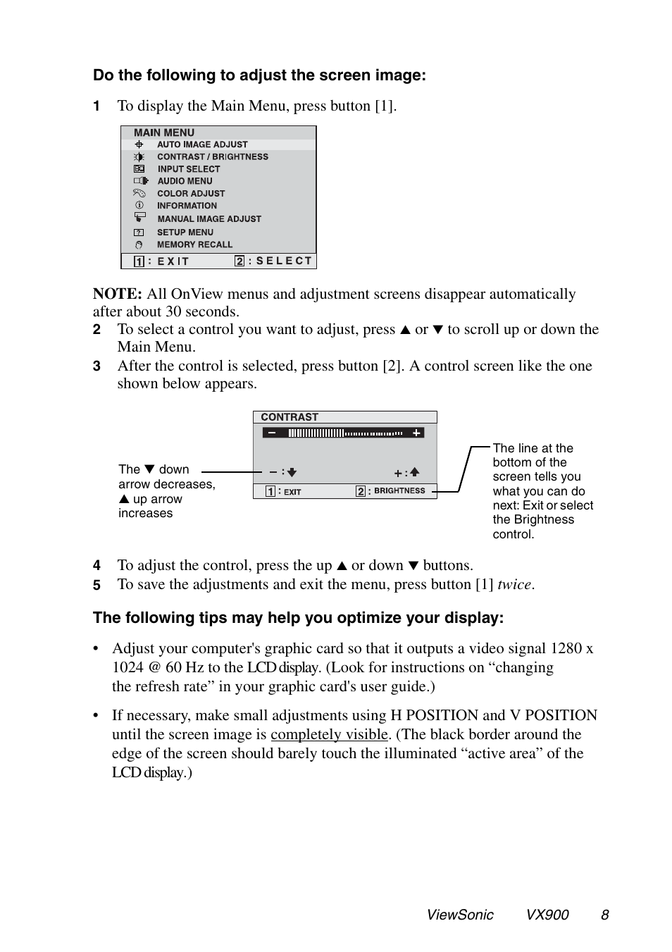 VIEWSONIC VX900 User Manual | Page 9 / 21