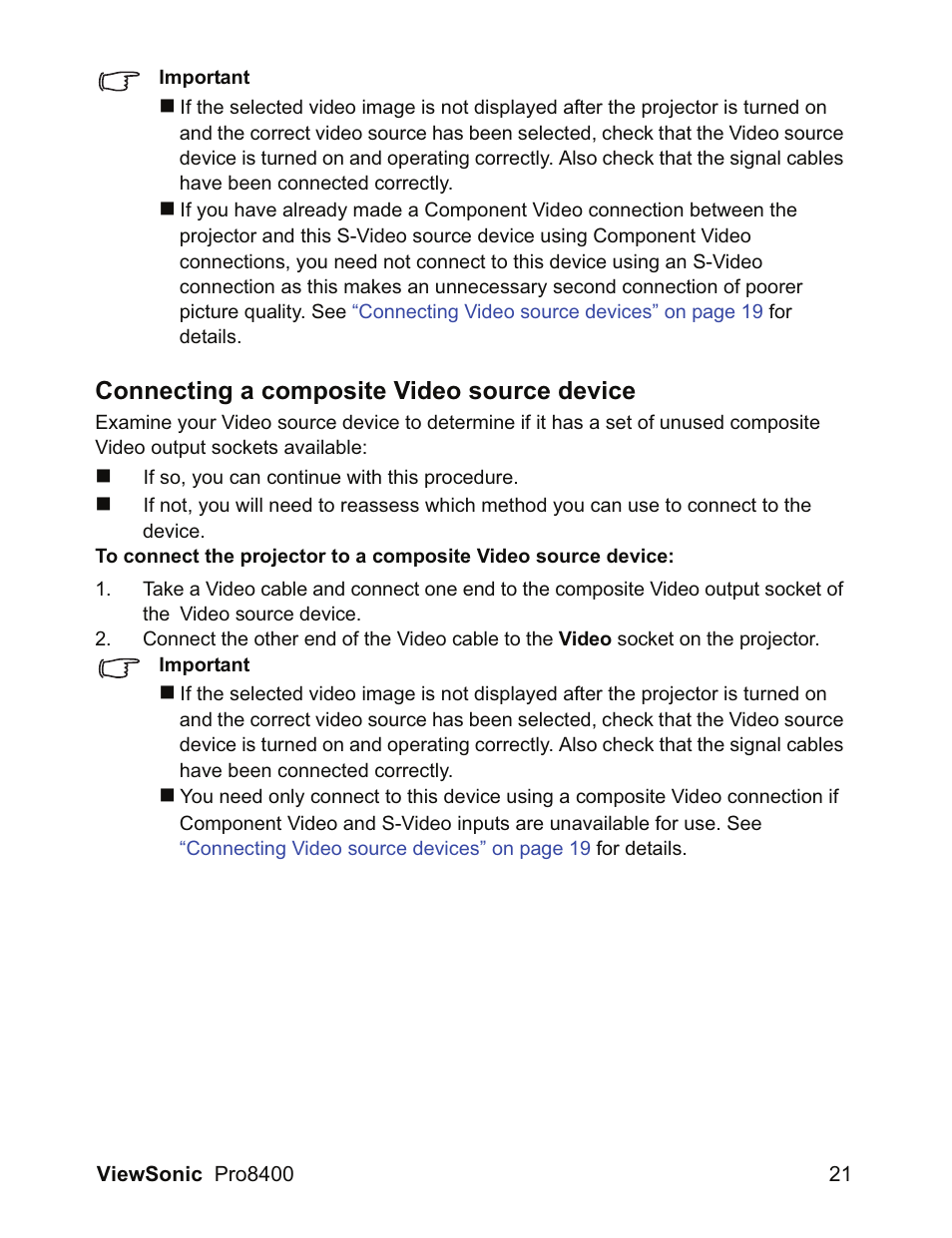 Connecting a composite video source device | VIEWSONIC VS13647 User Manual | Page 25 / 78