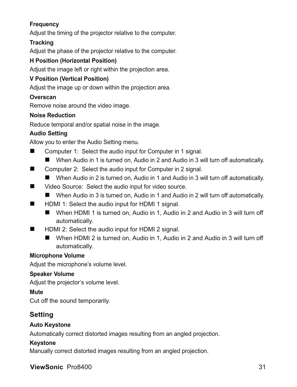 VIEWSONIC VS13647 User Manual | Page 35 / 78