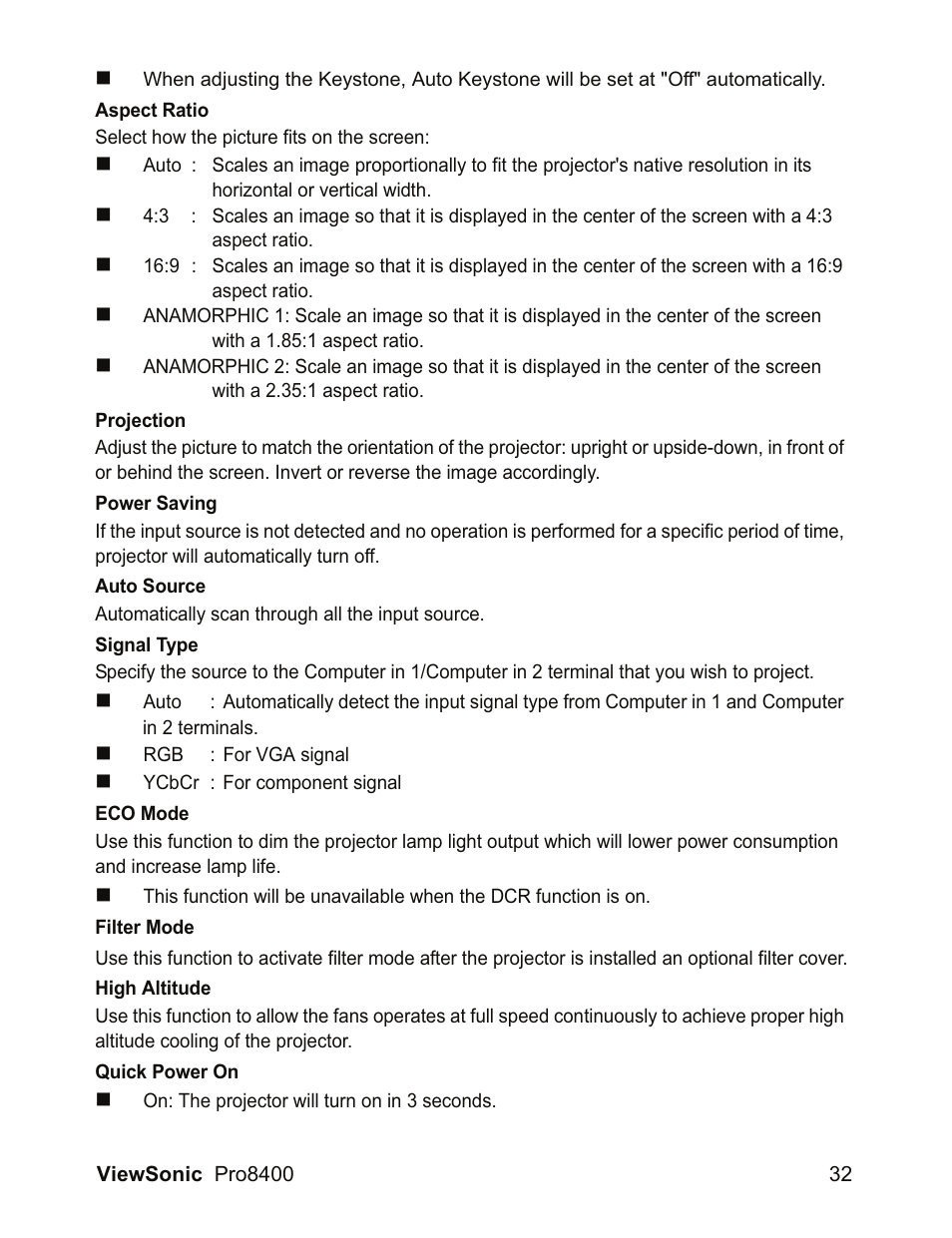 VIEWSONIC VS13647 User Manual | Page 36 / 78