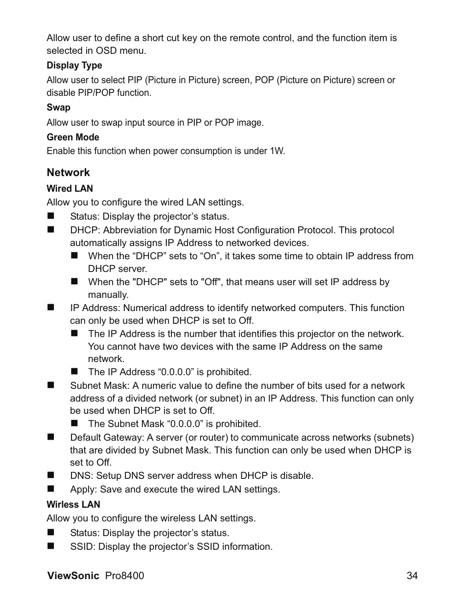 VIEWSONIC VS13647 User Manual | Page 38 / 78