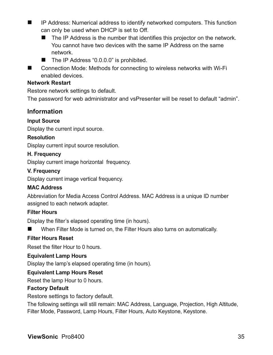 VIEWSONIC VS13647 User Manual | Page 39 / 78