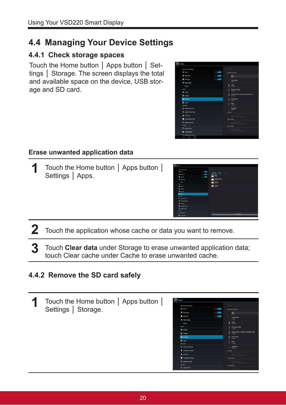 VIEWSONIC Smart Display VSD220 User Manual | Page 30 / 57
