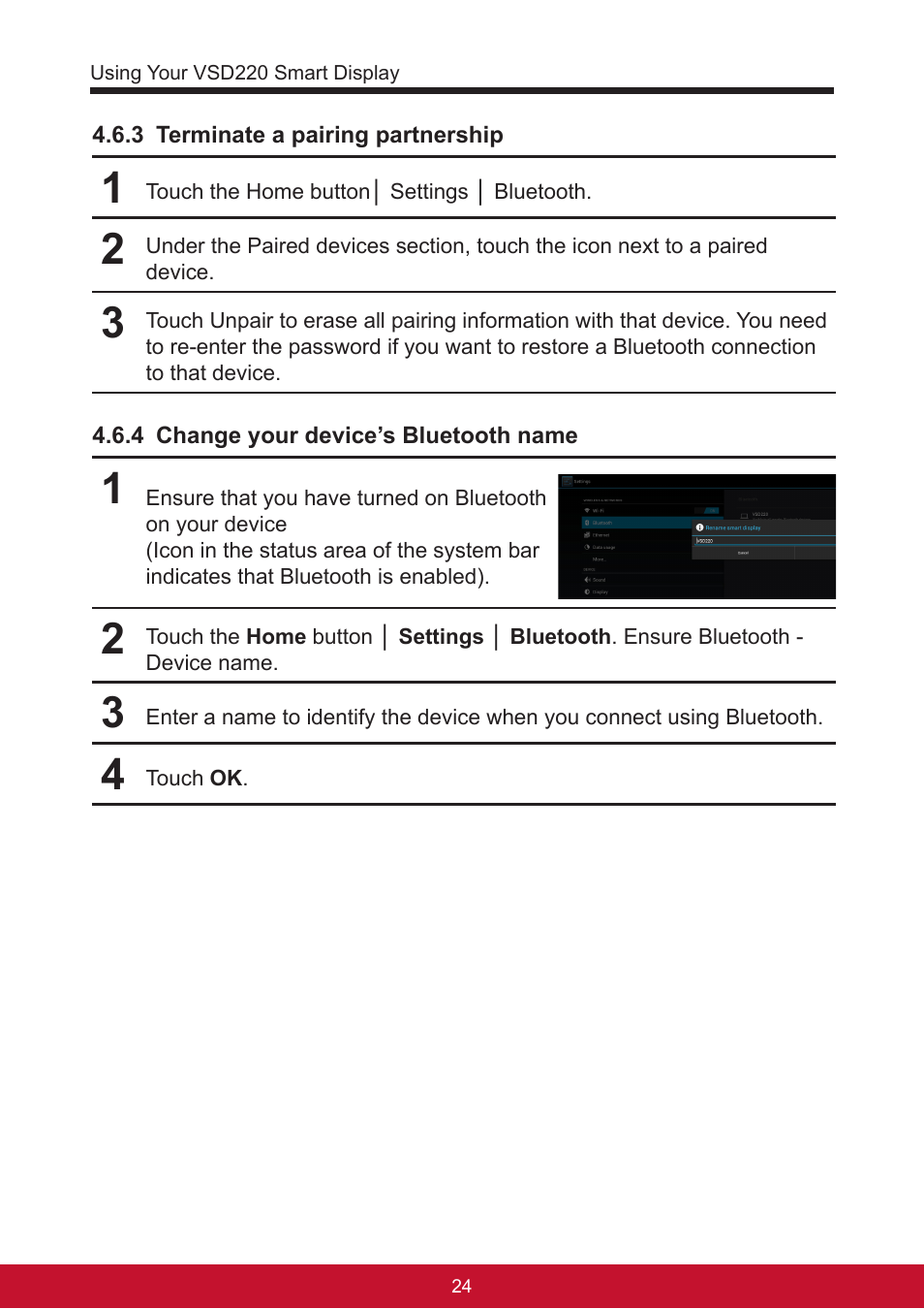 VIEWSONIC Smart Display VSD220 User Manual | Page 34 / 57