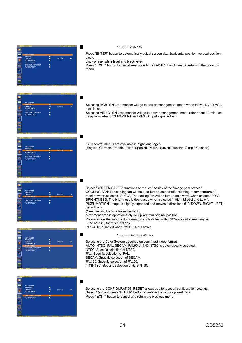 Configuration 1 | VIEWSONIC CD5233 User Manual | Page 36 / 52