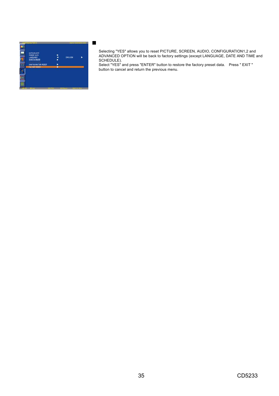 VIEWSONIC CD5233 User Manual | Page 37 / 52