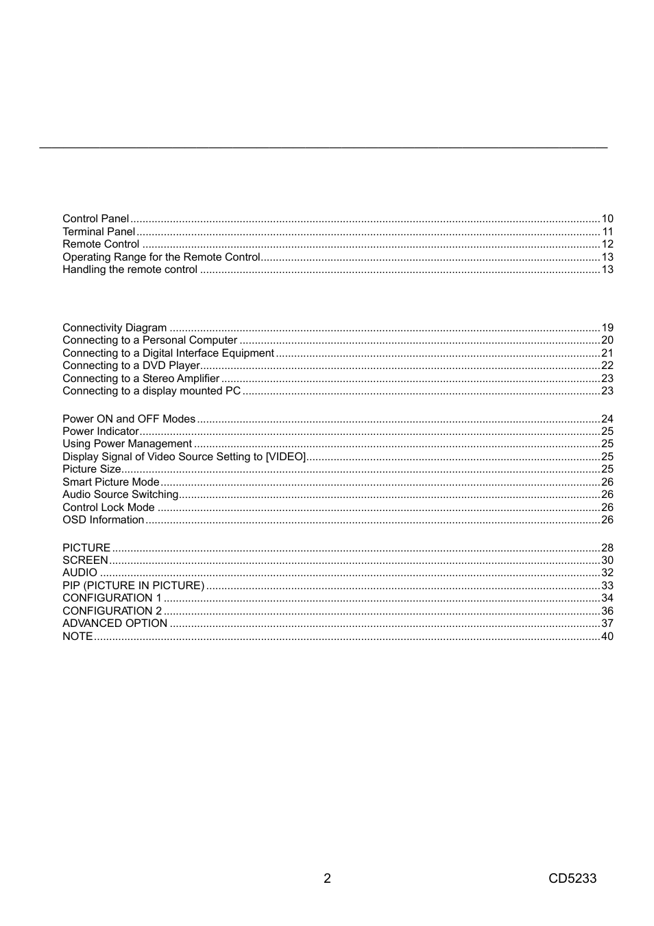 VIEWSONIC CD5233 User Manual | Page 4 / 52