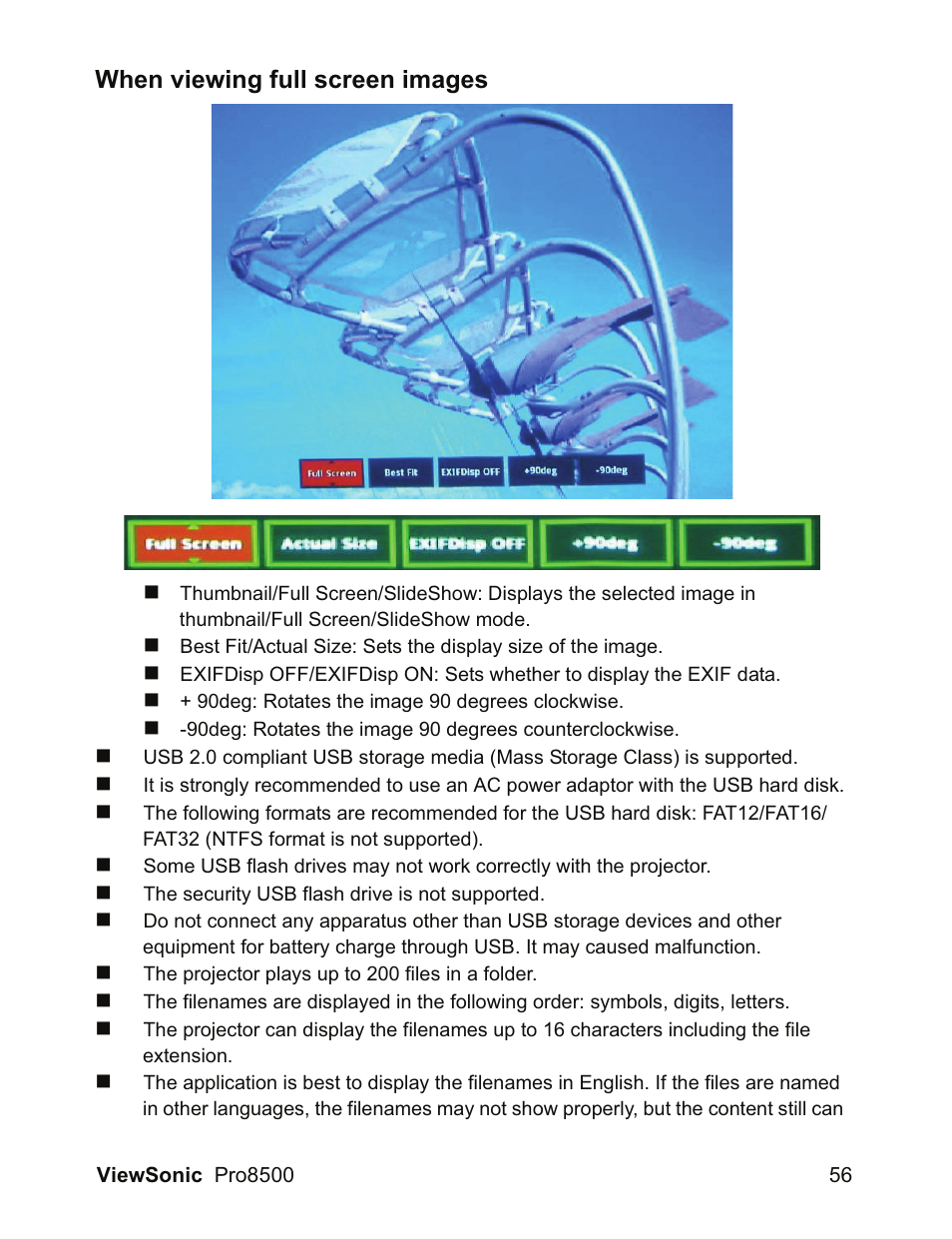 When viewing full screen images | VIEWSONIC VS13645 User Manual | Page 60 / 79