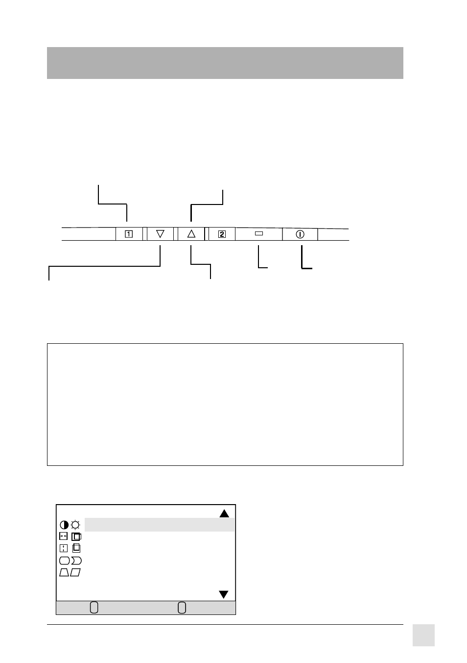 Operation, Front control panel, Onview | Main menu, part 1 | VIEWSONIC PT775 User Manual | Page 8 / 18