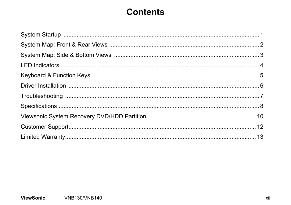 VIEWSONIC NETBOOK VS12946 User Manual | Page 13 / 31