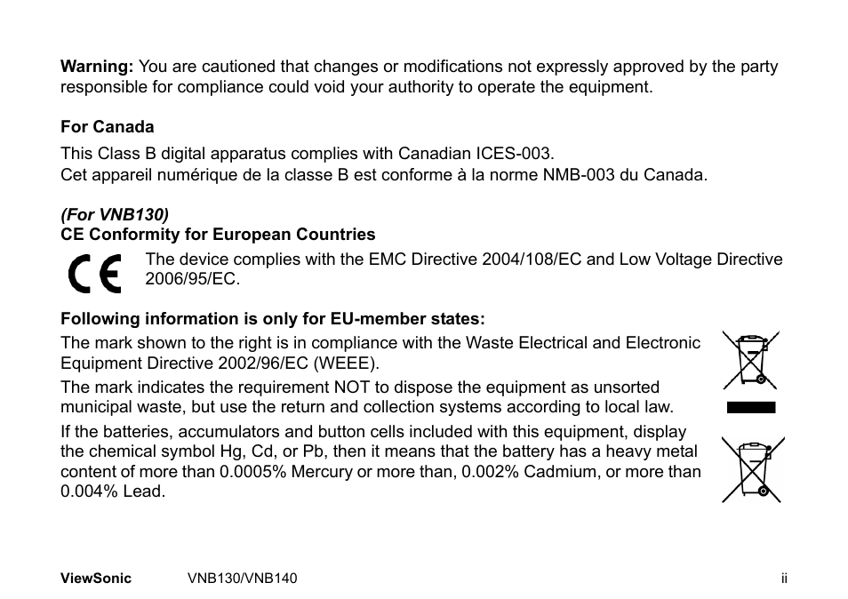 VIEWSONIC NETBOOK VS12946 User Manual | Page 3 / 31