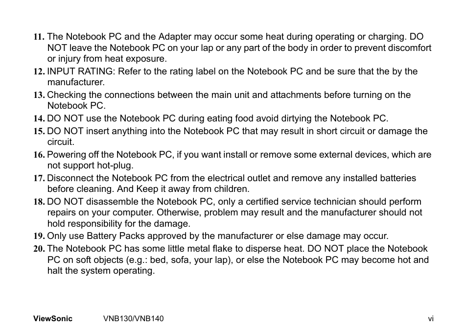 VIEWSONIC NETBOOK VS12946 User Manual | Page 7 / 31