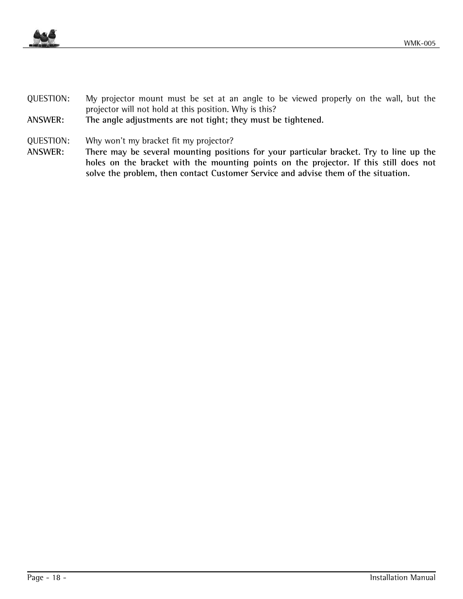 Troubleshooting procedures | VIEWSONIC WMK-005 User Manual | Page 18 / 20