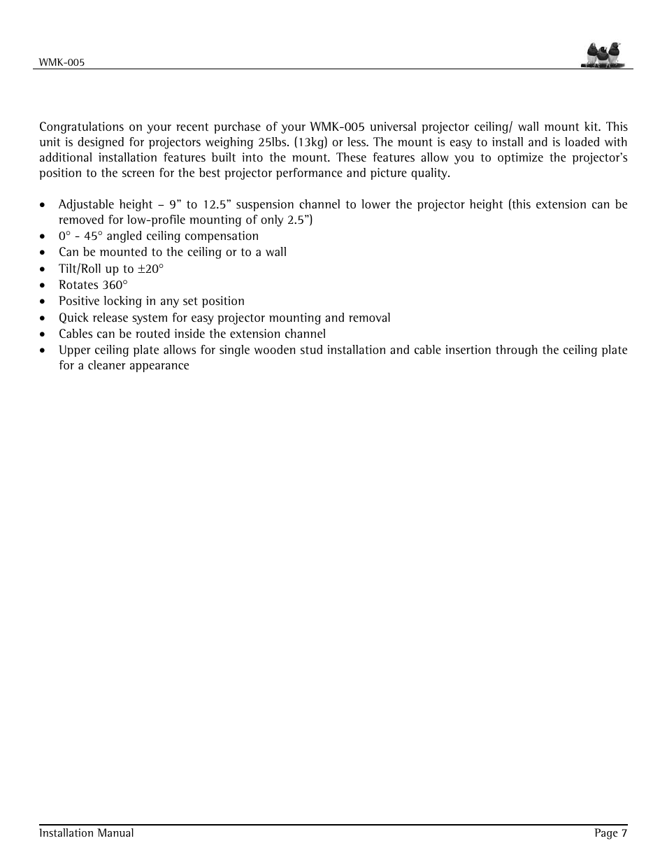 Features | VIEWSONIC WMK-005 User Manual | Page 7 / 20