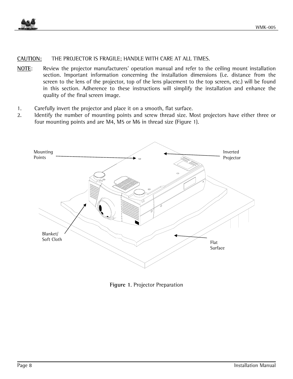 Projector preparation | VIEWSONIC WMK-005 User Manual | Page 8 / 20
