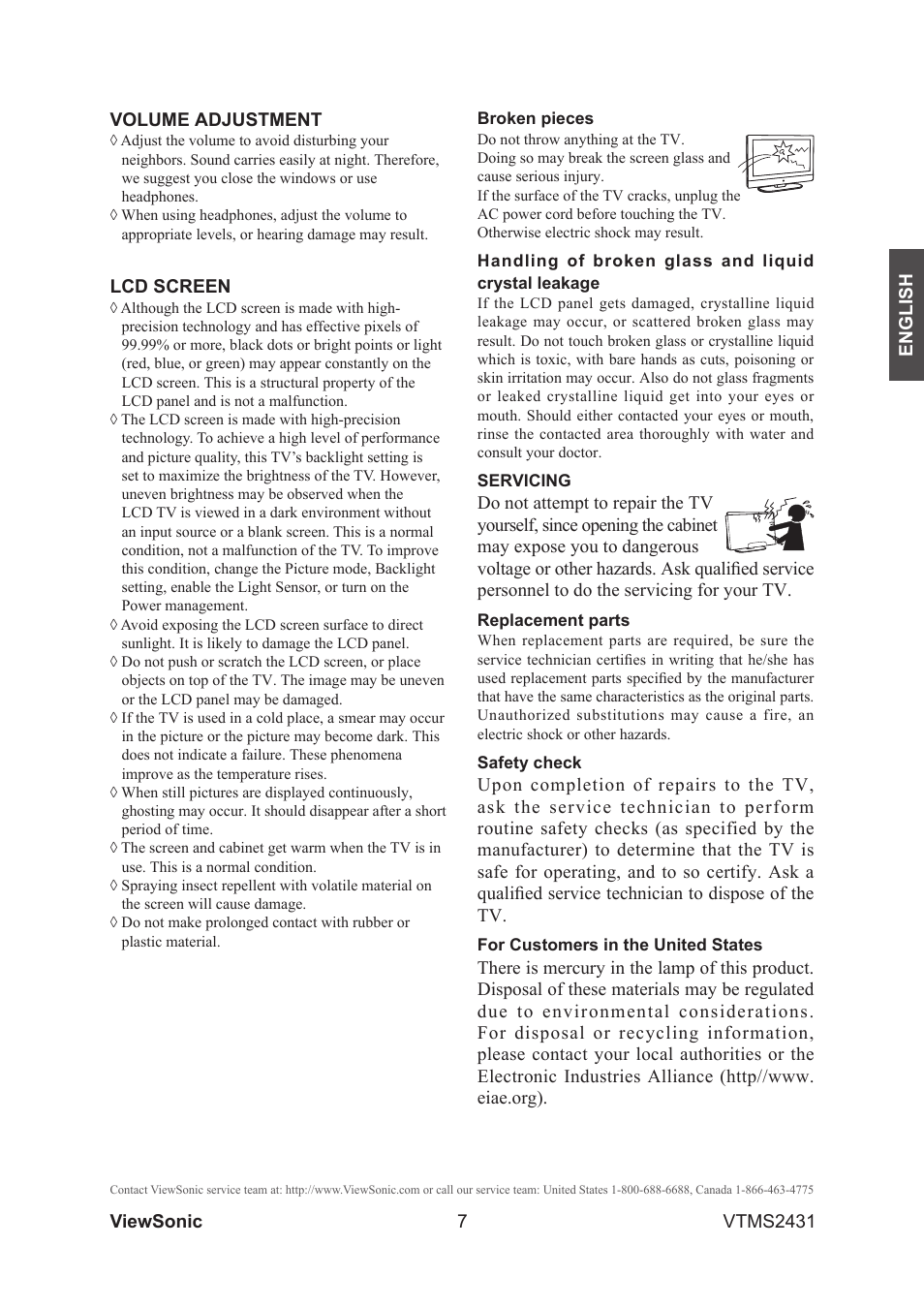 VIEWSONIC VTMS2431 User Manual | Page 12 / 63