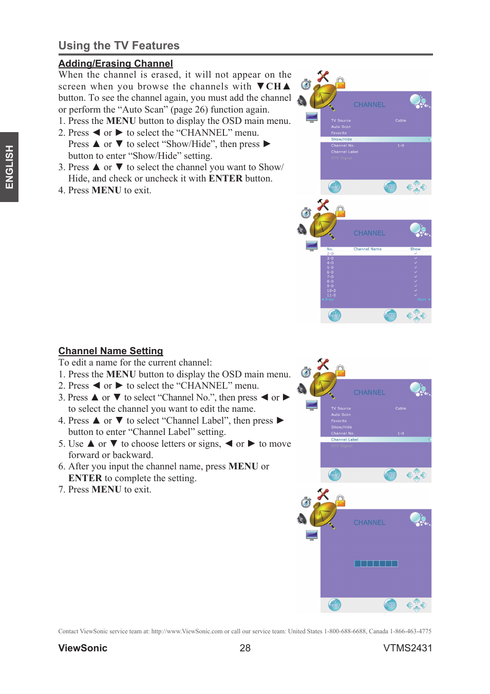 VIEWSONIC VTMS2431 User Manual | Page 33 / 63