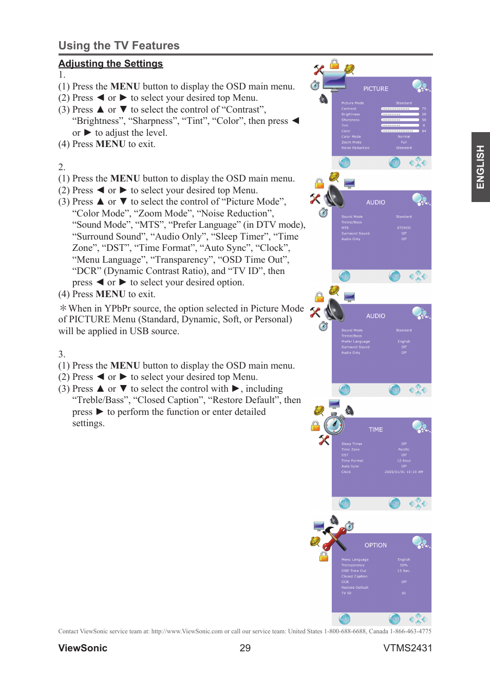 VIEWSONIC VTMS2431 User Manual | Page 34 / 63