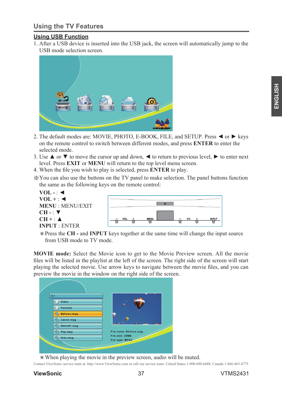 VIEWSONIC VTMS2431 User Manual | Page 42 / 63