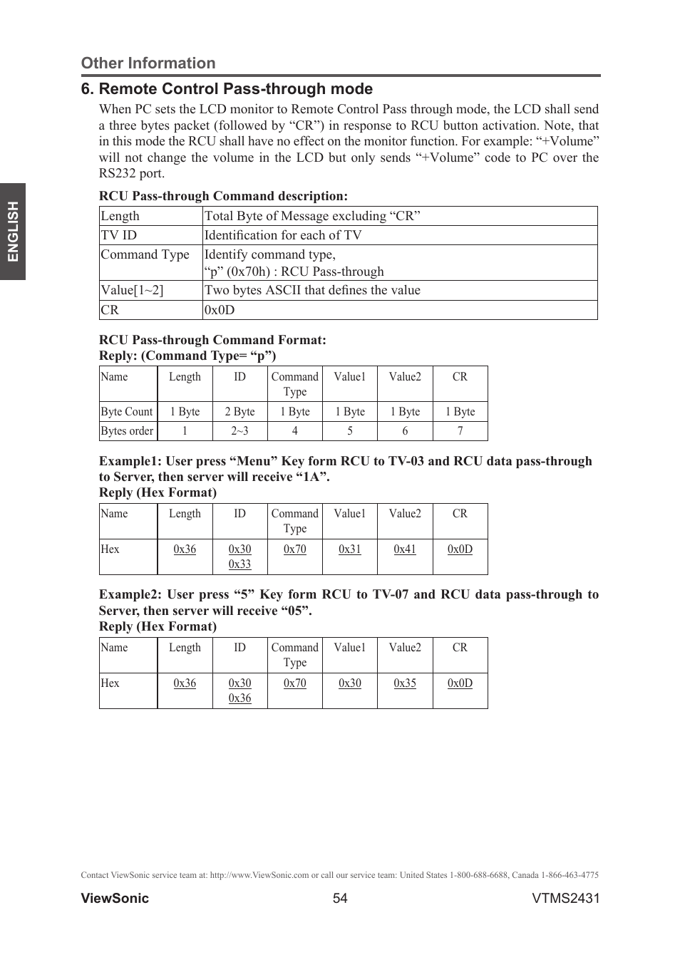 VIEWSONIC VTMS2431 User Manual | Page 59 / 63